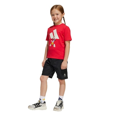 Conjunto Camiseta adidas X Disney Mickey Mouse Infantil - Foto 2