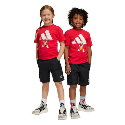 Conjunto Camiseta adidas X Disney Mickey Mouse Infantil - Foto 3