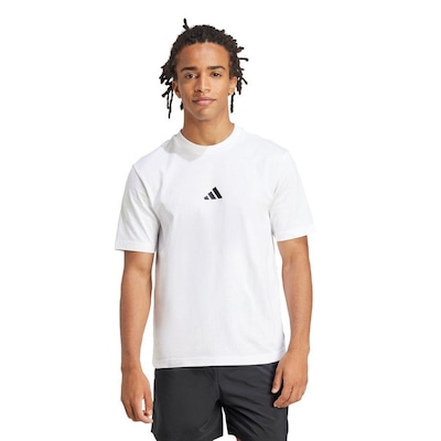Camiseta adidas Malha Simples Essentials Small Logo - Masculina - Foto 2