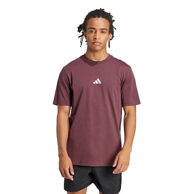 Camiseta adidas Malha Simples Essentials Small Logo - Masculina - Foto 2
