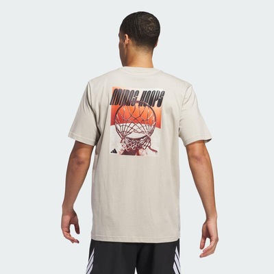 Camiseta adidas Estampada adidas Hoops - Masculina - Foto 4