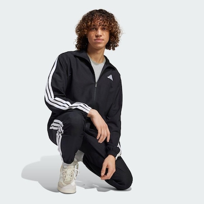 Agasalho adidas Malha Sportswear Basic Três Listras - Masculino - Foto 5