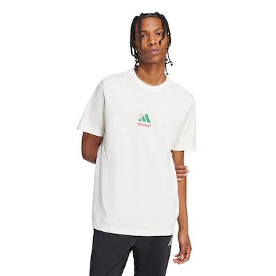 Camiseta adidas Estampada Lounge Pizza - Unissex - Foto 2