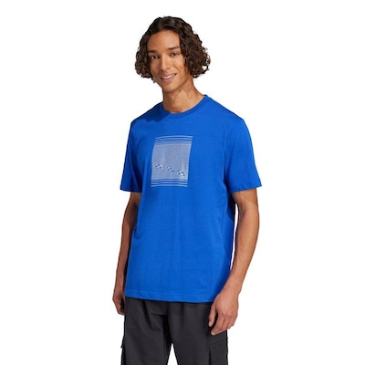Camiseta Estampada Tech Metallic adidas - Masculina - Foto 2
