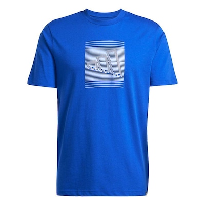 Camiseta Estampada Tech Metallic adidas - Masculina - Foto 1
