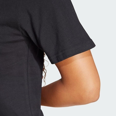 Camiseta Estampada Tech Metallic adidas - Feminina - Foto 6