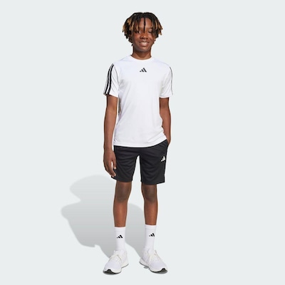 Short adidas Train Essentials Três Listras - Infantil - Foto 6