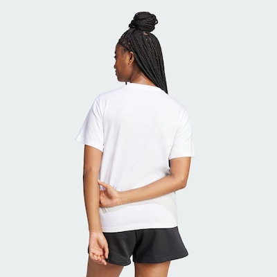Camiseta Estampada Tech Metallic adidas - Feminina - Foto 4