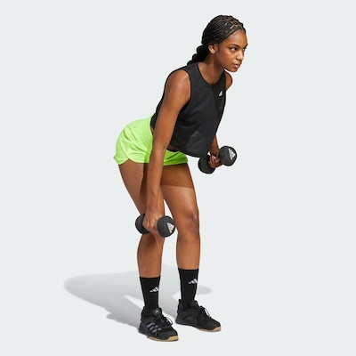 Shorts adidas Malha Cintura Alta Pacer Essentials - Feminina - Foto 5