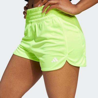 Shorts adidas Malha Cintura Alta Pacer Essentials - Feminina - Foto 6