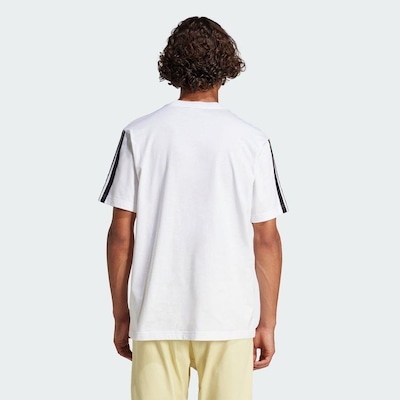 Camiseta Malha Simples Essentials Três Listras - adidas - Homem - Foto 4