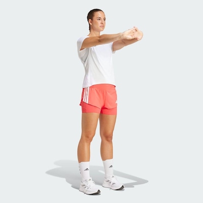 Shorts adidas Bolso Gel 2 Em 1 Adizero Running - Feminina - Foto 5
