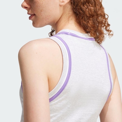 Camiseta Regata adidas Cropped Algodão Essentials Color-Pop - Feminina - Foto 6