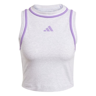 Camiseta Regata adidas Cropped Algodão Essentials Color-Pop - Feminina - Foto 1