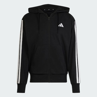 Blusão adidas Capuz Zíper Essentials Três Listras - Masculina - Foto 3