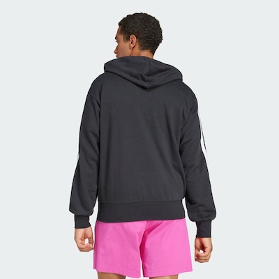 Blusão adidas Capuz Zíper Essentials Três Listras - Masculina - Foto 4
