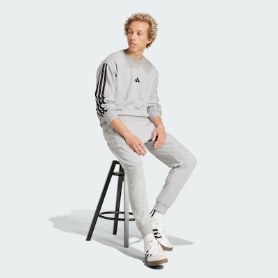 Blusão de Moletinho adidas Essentials Três Listras - Masculino - Foto 5