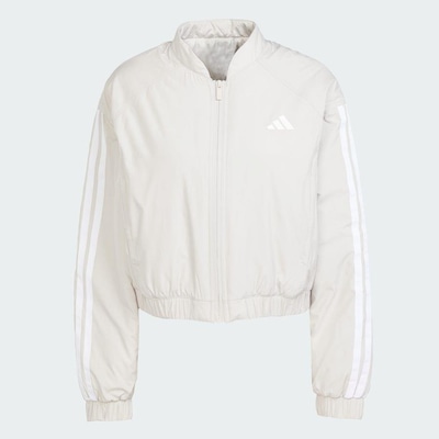 Jaqueta Bomber adidas Cropped Isolamento Essentials Três Listras - Feminina - Foto 3
