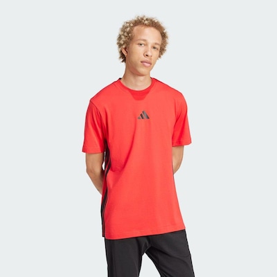 Camiseta adidas Malha Simples Essentials Três Listras - Masculina - Foto 5
