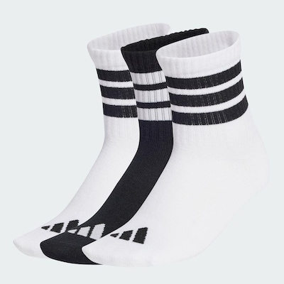 Meias adidas Caneladas 3 Pares Infantis - Infantil - Foto 3