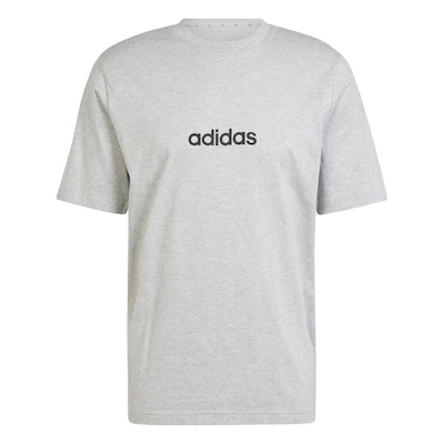 Camiseta adidas Essentials Linear Single Jersey - Masculina - Foto 1