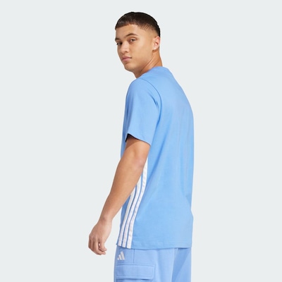 Camiseta adidas Malha Simples Essentials Três Listras - Masculina - Foto 3