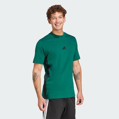Camiseta adidas Malha Simples Essentials Três Listras - Masculina - Foto 4