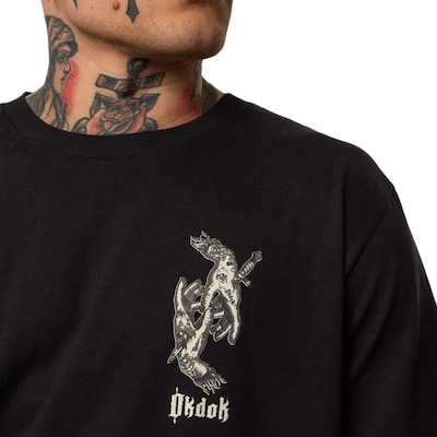Camiseta Okdok Artistic Tattoo Hands - Masculina - Foto 3