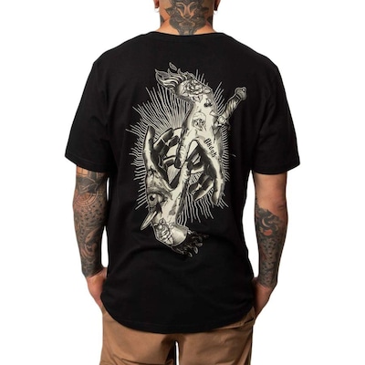 Camiseta Okdok Artistic Tattoo Hands - Masculina - Foto 2