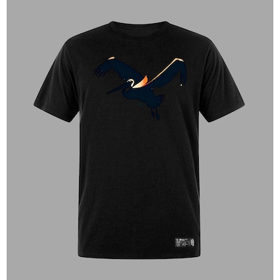 Camiseta Plus Size Preta Masculina Fly Algodão Prime WSS - Foto 1