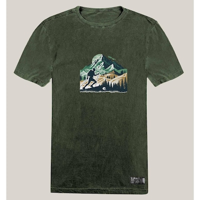 Camiseta Wss Estonada Algodão Prime Mountain Summit - Masculina - Foto 1