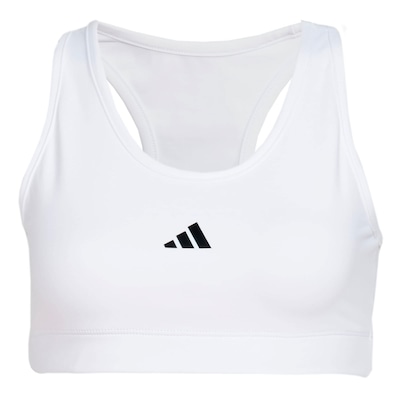 Top Adidas Básico Suporte Medio Treino - Feminino - Foto 3