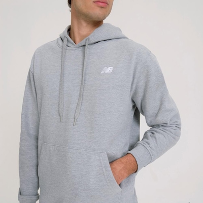 Blusão New Balance Com Capuz Small Logo - Masculino - Foto 4