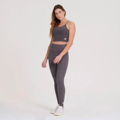 Calça Legging New Balance Canelada Small Logo - Feminina - Foto 6