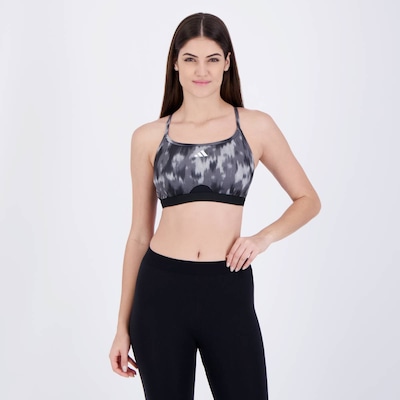 Top Adidas Flower Aeroreact Suporte Leve - Feminino - Foto 1
