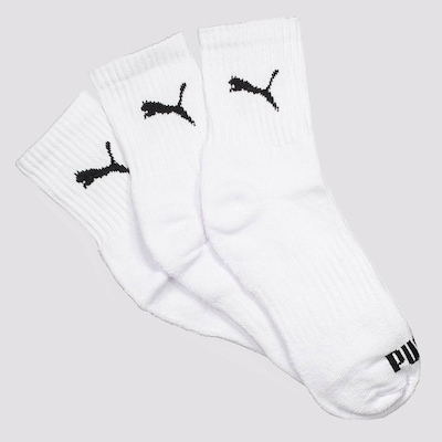 Meia Puma - 3 Pares - Unissex - Foto 1