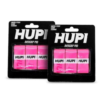 Kit 02 Overgrip HUPI Pro Rosa Pack 03 Unidades - Foto 2