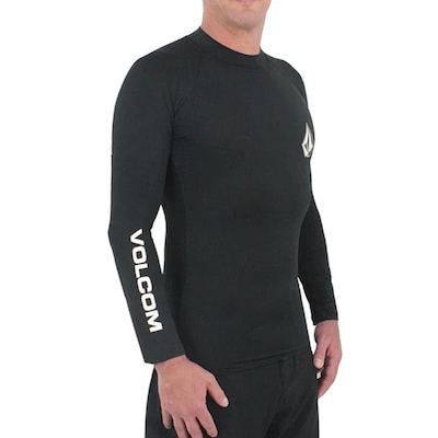 Camisa Lycra Volcom Manga Longa Lido Solid SM25 - Masculina - Foto 3