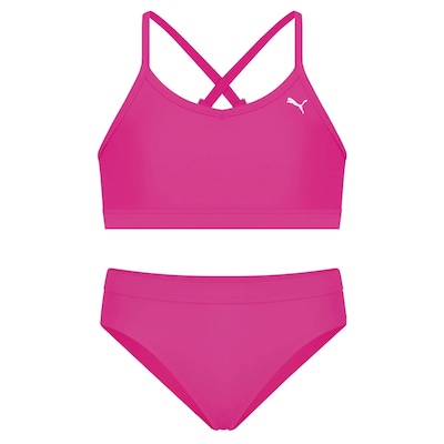 Conjunto Biquíni Puma Top + Calcinha Básico - Infantil - Foto 1