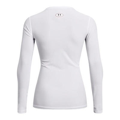Camiseta Manga Longa de Compressão Under Armour HeatGear - Feminina - Foto 5
