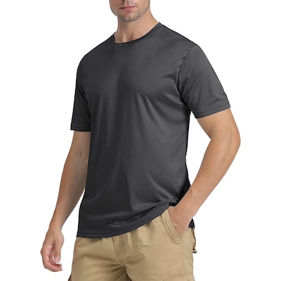 Kit com 3 Camisetas Manga Curta Slim Fitness Dryfit Masculina Proteção UV - Foto 4