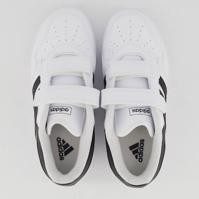 Tênis Adidas Hoops 4.0 CF - Infantil - Foto 4