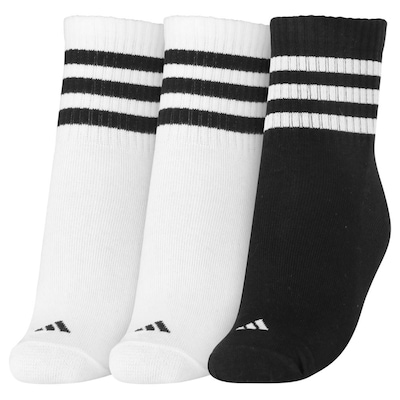 Meia adidas Canelada Kids 28 ao 30 - Pack com 3 Pares - Infantil - Foto 3