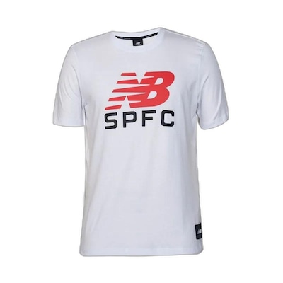 Camiseta New Balance Torcedor SPFC - Masculina - Foto 1