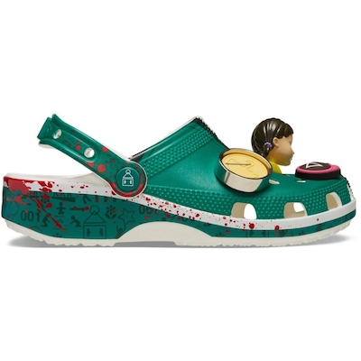 Sandália Crocs Classic Clog Squid Game Multi - Unissex - Foto 1