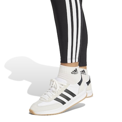 Calça Legging adidas Feminina Algodão Essentials 3-Stripes Treino - Feminino - Foto 4