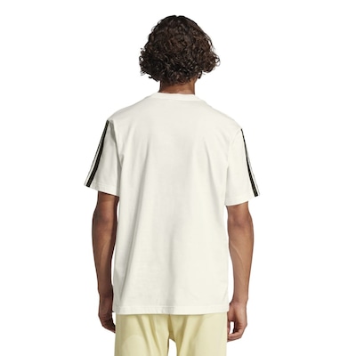 Camiseta Malha Simples Essentials Três Listras - adidas - Homem - Foto 2