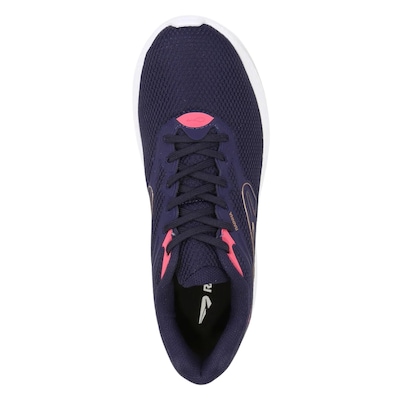 Tênis Rainha Drive III Caminhada Marinho e Pink - Feminino - Foto 3
