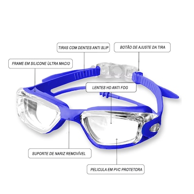 Oculos De Natação Gold Sports Legend V - High Definition - Foto 2