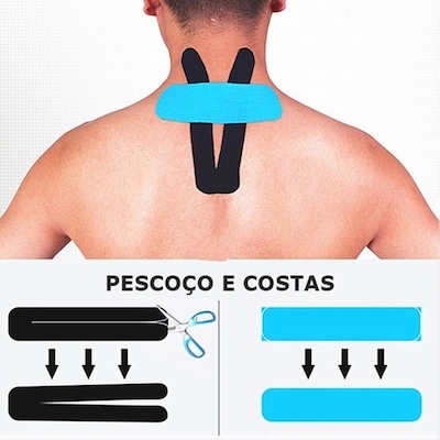 Bandagem Elástica Gold Sports Adesiva Neuromuscular - Foto 6